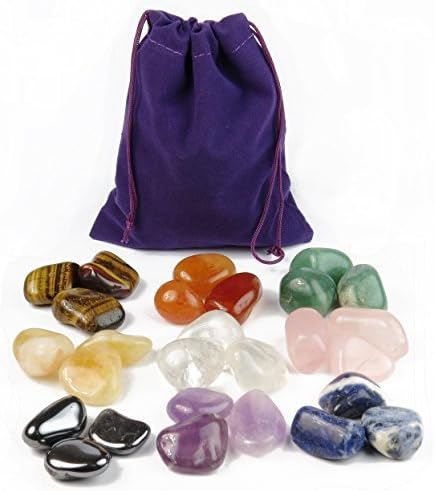 Pouch filled with tumblestones