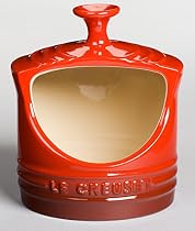 Le Creuset Stoneware 10-Ounce Salt Crock, Cerise (Cherry Red)