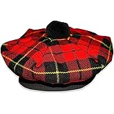 EPIGEAN Scottish hat Scottish Traditional Tam o' Shatner Tammy Hat Made up of Tartan Acrylic Wool