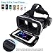 Pansonite Vr Headset with Remote Controller[New Version], 3D Glasses Virtual Reality Headset for VR Games & 3D Movies, Eye Care System for iPhone and Android Smartphones