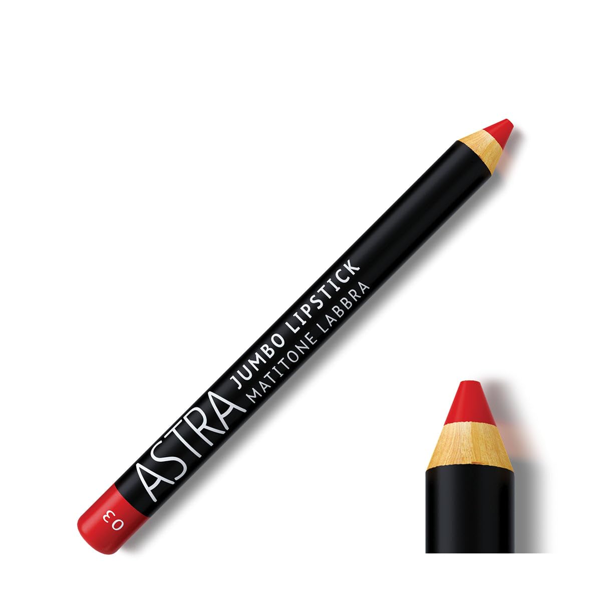 Astra Jumbo Pencil Lipstick No.03 Red Stick - 5g