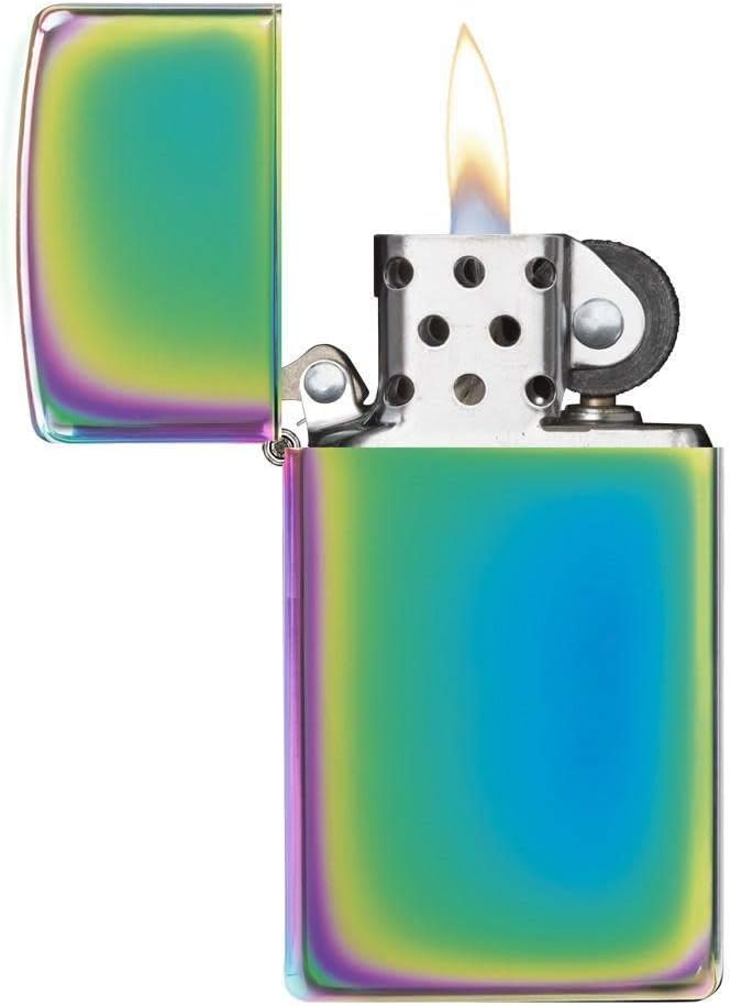 Zippo No Logo Slim Lighter - Spectrum, 5.724 x 3.099 x 1.069 cm - Image 4