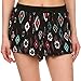 Simplicity Women Printed Elastic Drawstring Waistband Summer Shorts, Tribal Multi, L