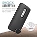 Droid Maxx 2 Case, MoKo [Shock Absorption] Slim Dual Layer Protective Case with Soft Silicone Bumper and Rigid PC Back Cover for Motorola Droid Maxx 2 / Moto X Play - Black