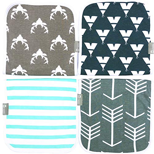 Burp Cloths for Baby 20 by 10 Inches Big Size Cotton Triple lays Burping Rags