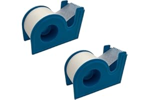 COMFORT AXIS Microporous Medical Surgical Paper Tape 1" X 10 Yards with Dispenser (Pack of 2)