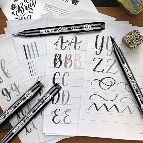 Calligraphy Pens Set, Hirsrian Hand Lettering Pens Black Ink Brush