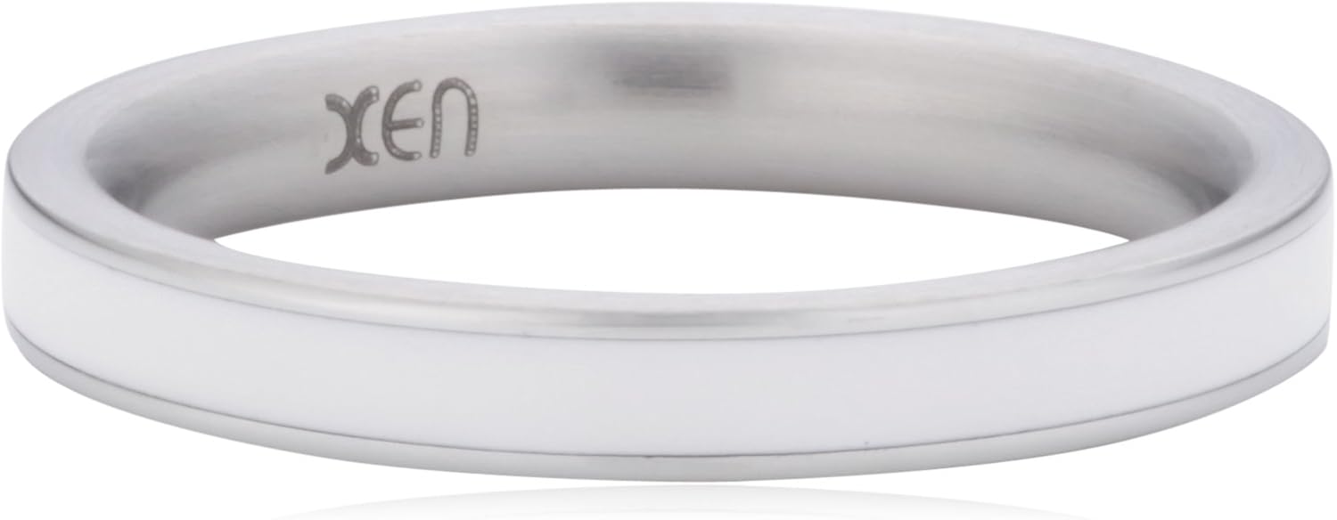 Xen Women's Ring Stainless Steel Plastic 01169215 g Amazon.co.uk Jewellery