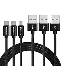Kimitech USB Type C Cable, 3Pack 3.3ft 56kohm pull-up resistor USB C to USB A Cable more durable bending times up to 3000
