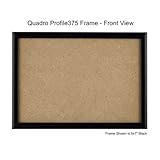 Quadro Frames 6x12 inch Picture Frame, Black, Style P375-3/8 inch Wide Molding