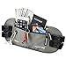 AUOPRO Hidden Money Belt, RFID Blocking Travel Wallet Passport Holder Security Waist Pouch
