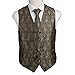 EGD2B.01 Gift Giving Paisley Microfiber Dress Tuxedo Vest Neck Tie Set By Epoint