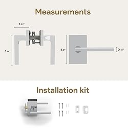 MEGA HANDLES - GLAMOR Passage I Lever Door Lock