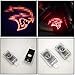 2x Car LED Puddle Projector Ghost Laser logo light For Dodge Charger 2006-2019year,no fading glass slide,plug and play installation (red LED light-glass slide)
