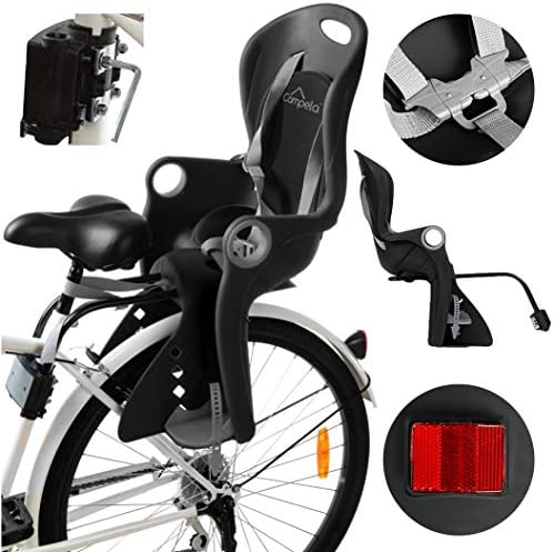 campela kinderfahrradsitz fur gepacktrager fahrradsitz kinder hinten kindersitz fahrrad modell ca0060blk amazon de sport freizeit