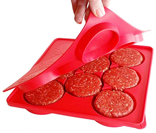 SiliCo Burger Press|8 In 1 Circular Compartments for