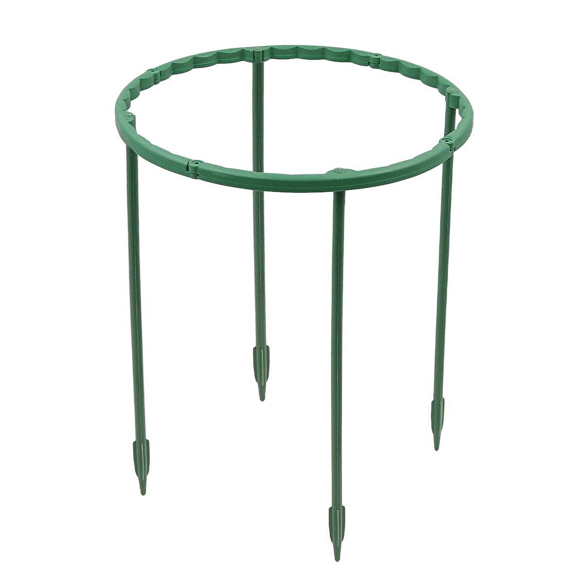 10 Pack ZONADAH Plant Support Stakes Half Round 15x14.5cm Green Support Ring Flower Stand Cage Holder for Indoor Outdoor Vegetable Climbing Plants