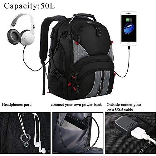 image for YOREPEK 17 Inch Laptop Backpack,Extra Large Travel Backpacks for Men,T