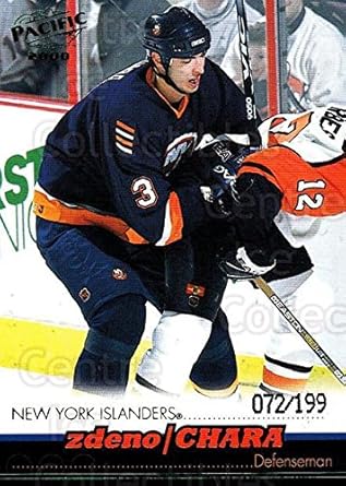Amazon Com Ci Zdeno Chara Hockey Card 1999 00 Pacific Emerald 252 Zdeno Chara Collectibles Fine Art zdeno chara hockey card 1999 00 pacific
