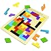 Fricon Toys for 3-8 Year Old Boys, Wooden Tetris Puzzle Toys for Kids Age 3-8 Education Building Blocks Games Birthday Gifts for 3-8 Year Old Boys Girls Toddler Puzzles for Kids Age 3-8 KMUSWTP01