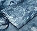 DJT Women's Ruffle Short Sleeve Lace V Neck Chiffon Tops T-Shirt Blouses Blue. M