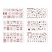 CICI&SISI Merry Christmas Nail Art Stamping Plates Kit Holiday Stamp Plate Manicure Template 6 Pieces