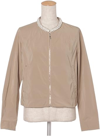 Amazon Mimi Roger ビジュー付きブルゾン コート ジャケット 通販