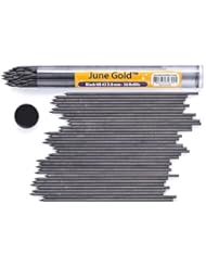 From Amazon.com. Click for details:
 Office Product: June Gold 36 Lead Refills, 2.0 mm HB #2, Extra Bold Thickness, Break Resistant Lead with Convenient Dispenser - June Gold Office Product: June Gold 36 Lead Refills, 2.0 mm HB #2, Extra Bold Thickness, Break Resistant Lead with Convenient Dispenser - June Gold