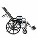 Medline Reclining Wheelchair, Wide Seat, Desk Length Arms, Elevating Legrests, Chrome Frame Seat 7 X 20 inches, Black, 1 Count