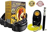 Luxxio Anti Bark Training Collar with Clicker, Whistle, Lanyard, Instructions and Tips Manual, 7 Sensitivity Level Collar for Medium Large and Small Dogs