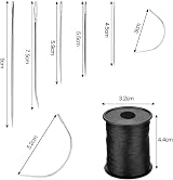 Yontree 17Pcs Upholstery Kit Heavy Duty Nylon Thread & Needles for Canvas view 2