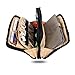 BUBM Double Layer Padded Travel Electronic Bag Packing Cubes for iPad Mini / Makeup Bag (Dark Blue)