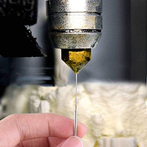 32 Pieces 3D Printer Nozzle Cleaning Kit Including 30 Pieces Nozzle Cleaner 0.15mm, 0.25mm, 0.35mm, 0.4mm, 0.5mm Cleaning Needles for 3D Printer (Bonus: 2 Pcs Tweezers)