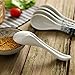XYTMY Ceramics Soup Spoon Hand Painted Flower Porcelain Handle Chinese Asian Rice Spoon Appetizer Tableware Set of 5 Light Weight Gift for Housewife Friends Familyends and Family