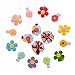 KOONY 16pc Baby Toddler Ribbon Bows Flowers Mixed Design Hair Clips