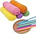 Knitting Needles Plastic Straight Single Pointed Knitting Needles 4.0mm 5.0mm 6.0mm 7.0mm 8.0mm 9.0mm 10.0mm for Beginers mit durabe knitting bag