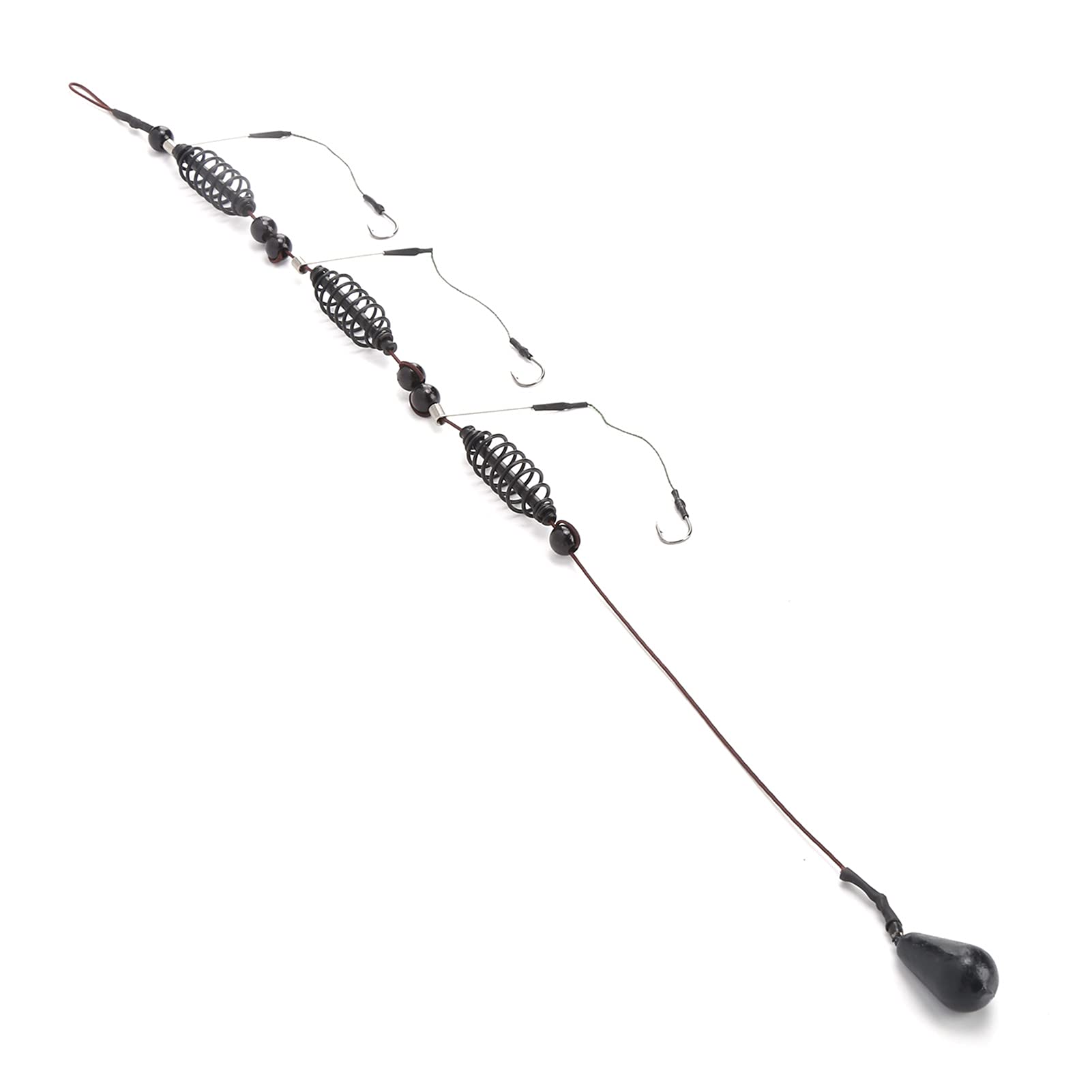 Fishing Bait Trap Cage,3Pcs/Set Artificial Lure Fish Hooks Cage Trap Basket Set and Fishing Feeder Tackle(35g)