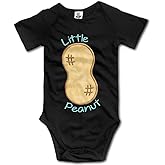 Little Peanut Infant Climbing Short Sleeve Onesie One-Piece Baby Bodysuit Clothes 0-12 Months Black