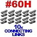 #60H Heavy Duty Roller Chain Connecting Links (10 Pack)