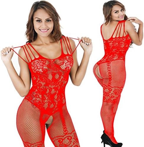 Feishe Women's Lace Dress, Sexy Bodysuit Lingerie Nightwear Free Size Underwear Babydoll Sleepwear