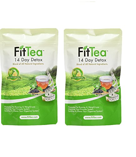 Fit Tea 14 Day Detox Herbal Weight Loss Tea- Natural Weight Loss, Body Cleanse and Appetite Control 2 pack(28days)