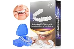 PAINISTIC Mouth Guard for Grinding Teeth - Mouth Guard for Grinding Teeth at Night, Reusable Mouthguards for Grinding, Night Mouth Guard for Adults, BPA Free New Upgraded Dental Pack of 4, 2 Sizes (2Pairs)