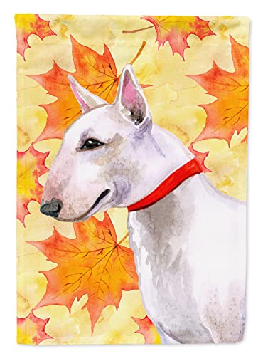 Caroline's Treasures BB9954CHF Bull Terrier Fall House Flag, Yellow Large Porch…