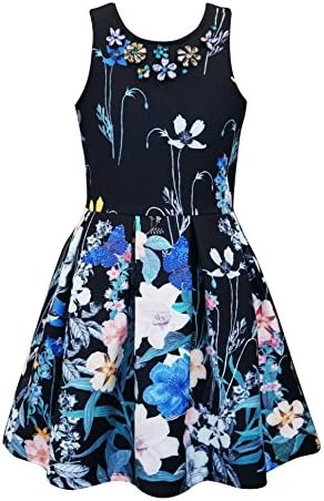 Hannah Banana Big Girl Tween Shimmer Dress w/Dazzling Rhinestones (Many Options) 7-16
