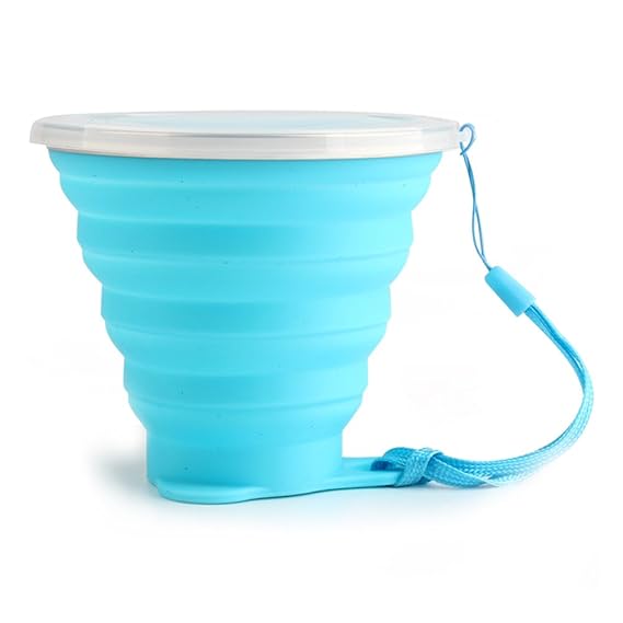 JINSANSHUN 270ml Klappbecher Ultradünn Faltbecher Tragbare Kaffeebecher Camping Trinkbecher Zusammenfaltbare Zahnputzbecher T