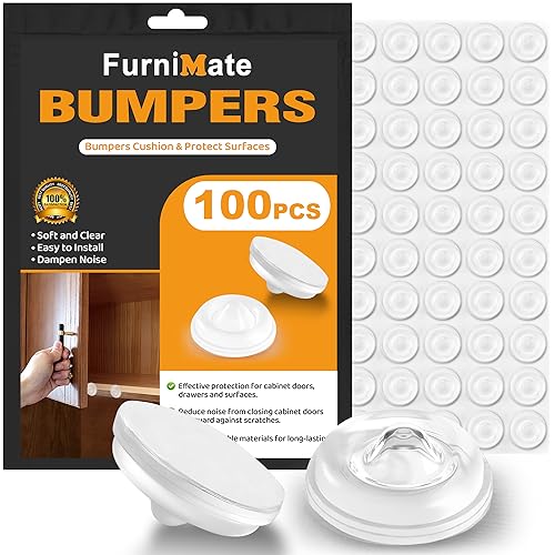 Door Bumper Bumpers Clear Soft Close 100PCS,