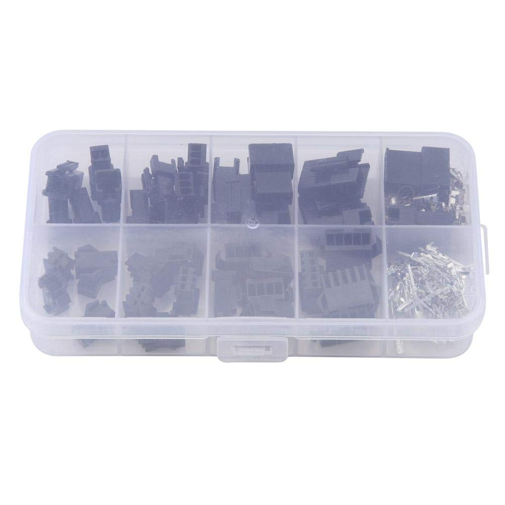 200PCS Plug Connector 2/3/4/5PIN Male Female Wire Jumper Pin Header Crimp Pins Adaptor Assortment Kit