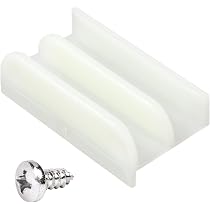 Yaocom 4-Pack M 6145 Frameless Shower Door Top Roller Bracket – 3/4" Plastic Wheel, Chrome Aluminum, Adjustable For 3/16" Glass, Ball Bearings