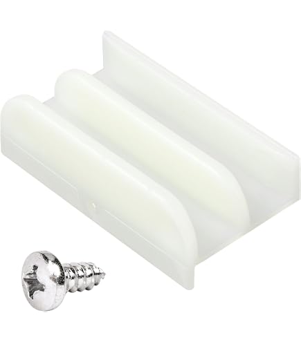 Prime-Line M 6221 Sliding Shower Door Bottom Guide, 5/8 In. Channels, Plastic Construction (Single Pack