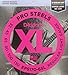 D'Addario XL ProSteels Bass Guitar Strings - EPS170-6SL - 6 String - Super Long Scale - Regular Light, 32-130